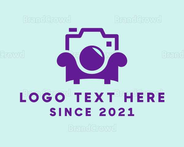 Violet Camera Armchair Logo