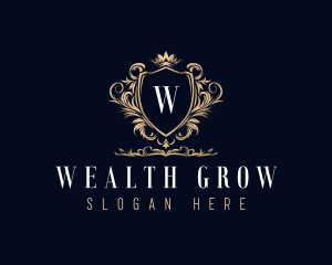 Luxury Crown Emblem logo design