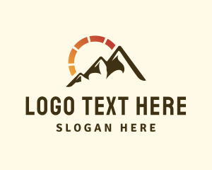Landscape - Mountain Sun Solar logo design