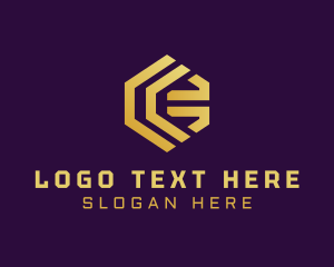 Gold - Modern Hexagon Cryptocurrency logo design