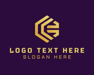 Round - Modern Hexagon Cryptocurrency logo design