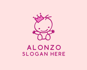 Pink Baby Princess logo design