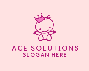 Pink Baby Princess logo design