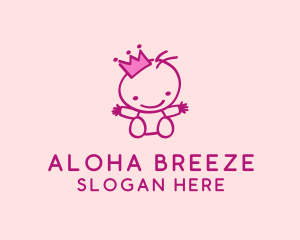 Pink Baby Princess logo design