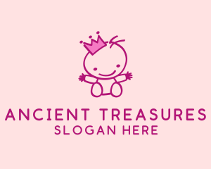 Pink Baby Princess logo design