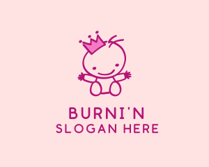 Pink Baby Princess logo design