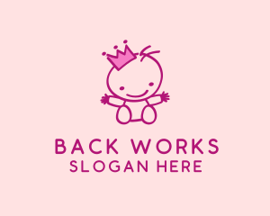 Pink Baby Princess logo design