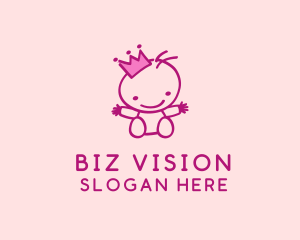 Pink Baby Princess logo design