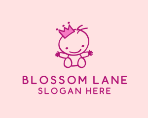 Pink Baby Princess logo design