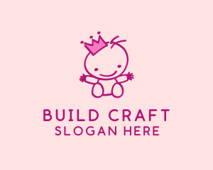 Pink Baby Princess logo design