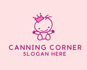 Pink Baby Princess logo design