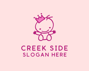 Pink Baby Princess logo design