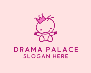 Pink Baby Princess logo design