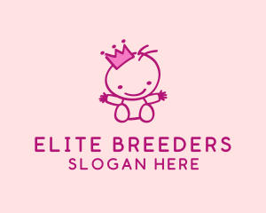 Pink Baby Princess logo design