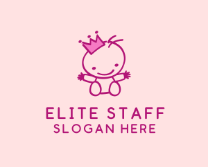 Pink Baby Princess logo design