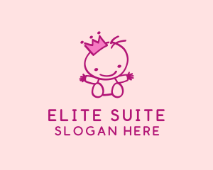 Pink Baby Princess logo design