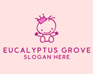 Pink Baby Princess logo design