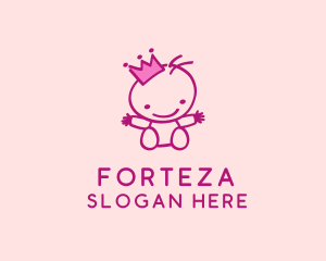 Pink Baby Princess logo design