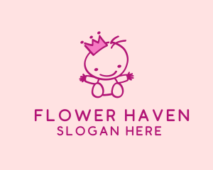 Pink Baby Princess logo design