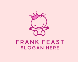 Pink Baby Princess logo design