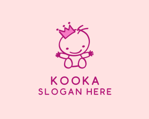 Pink Baby Princess logo design