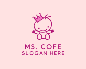 Pink Baby Princess logo design