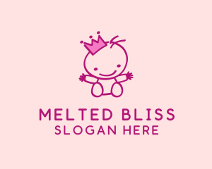 Pink Baby Princess logo design