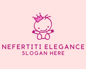 Pink Baby Princess logo design