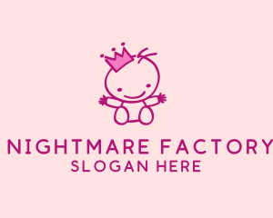 Pink Baby Princess logo design