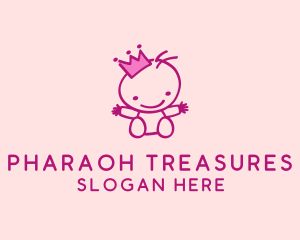 Pink Baby Princess logo design