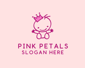 Pink Baby Princess logo design