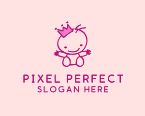 Pink Baby Princess logo design