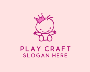 Pink Baby Princess logo design