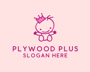 Pink Baby Princess logo design