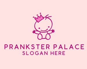 Pink Baby Princess logo design