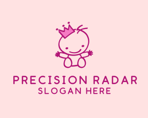 Pink Baby Princess logo design