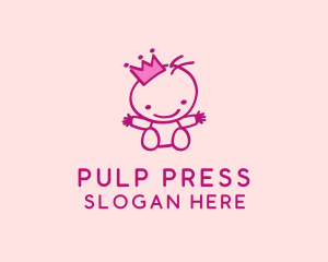 Pink Baby Princess logo design