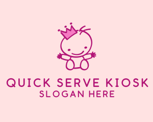 Pink Baby Princess logo design