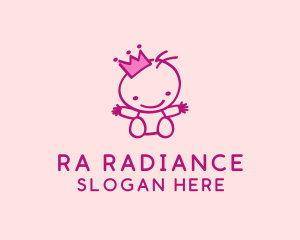 Pink Baby Princess logo design