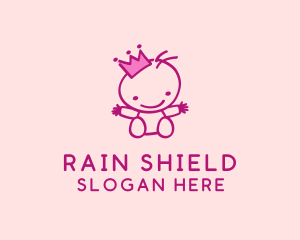 Pink Baby Princess logo design