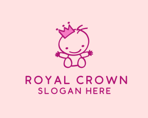 Pink Baby Princess logo design