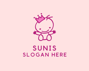 Pink Baby Princess logo design