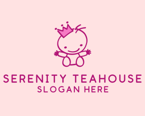 Pink Baby Princess logo design