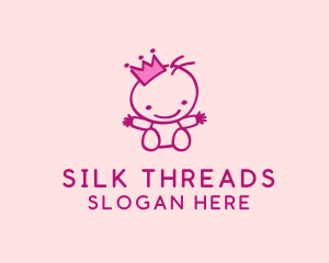 Pink Baby Princess logo design