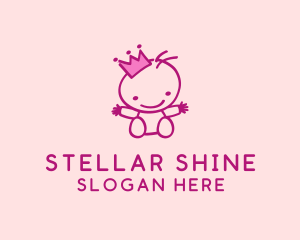 Pink Baby Princess logo design