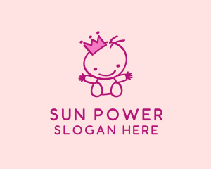 Pink Baby Princess logo design