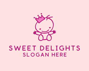 Pink Baby Princess logo design