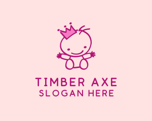 Pink Baby Princess logo design