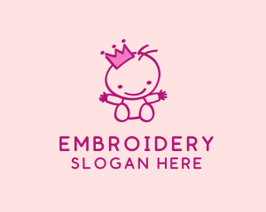 Pink Baby Princess logo design