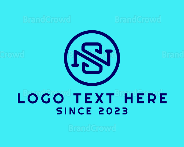 Tech Digital Company Letter NS Logo